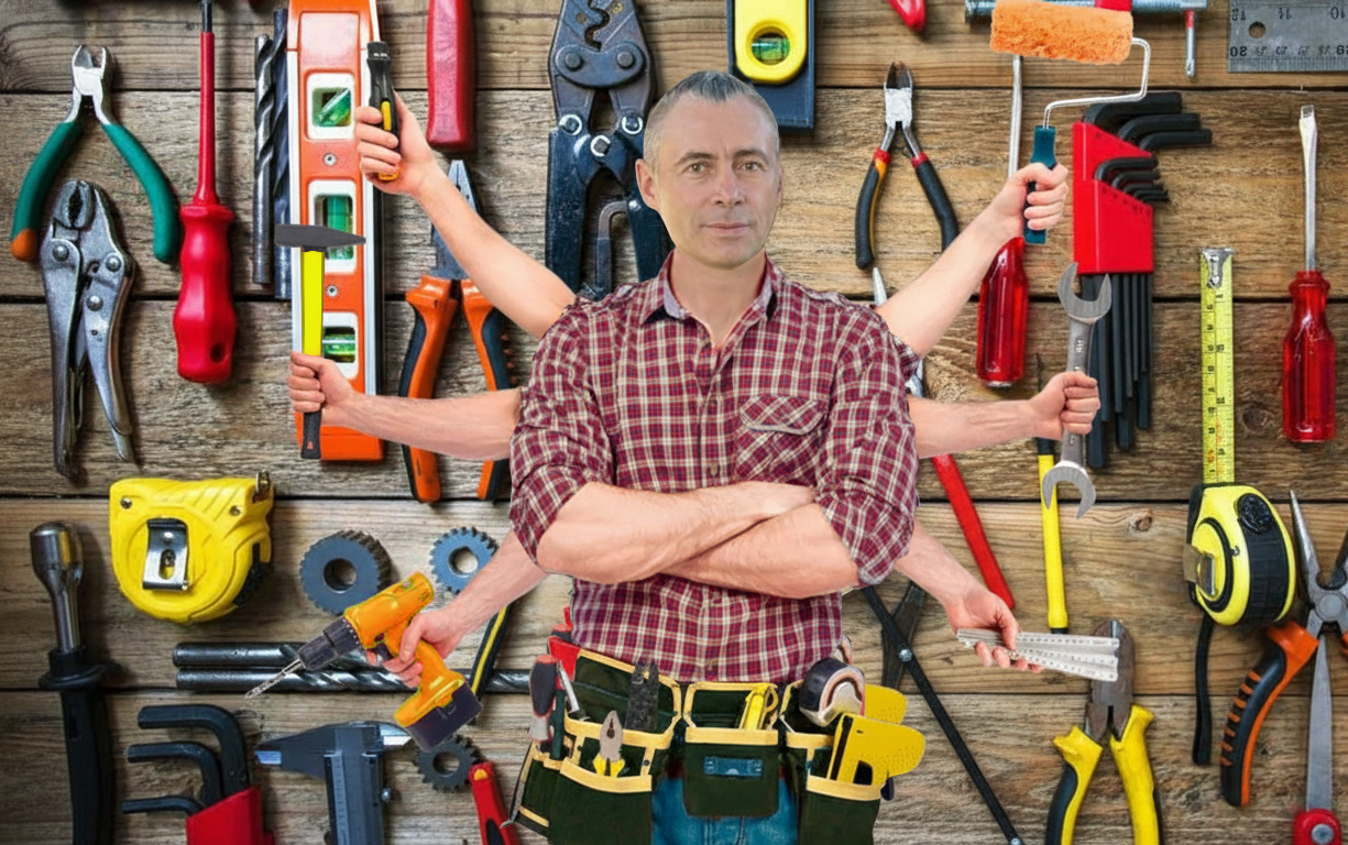 Local handyman portrait